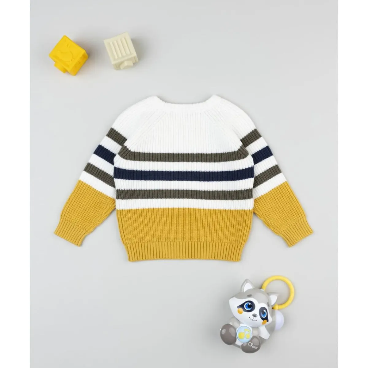 Outlet Jersey de niño a rayas con parche Niño·Bebé Niño 3-36 Meses|Bebé Niño 3-36 Meses·Jerséis Y Cardigans