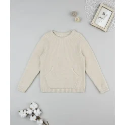 Clearance Jersey de niño beige con bolsillo Niño·Niño 2-10 Años|Niño 2-10 Años·Jerséis Y Sudaderas