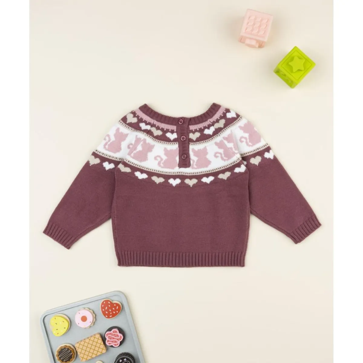 Best Jersey niña rosa con gatitos Niña·Bebé Niña 3-36 Meses|Bebé Niña 3-36 Meses·Jerséis Y Cardigans