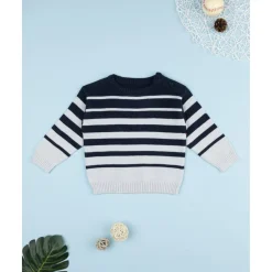 Jersey niño rayas azul y gris*Prenatal Clearance