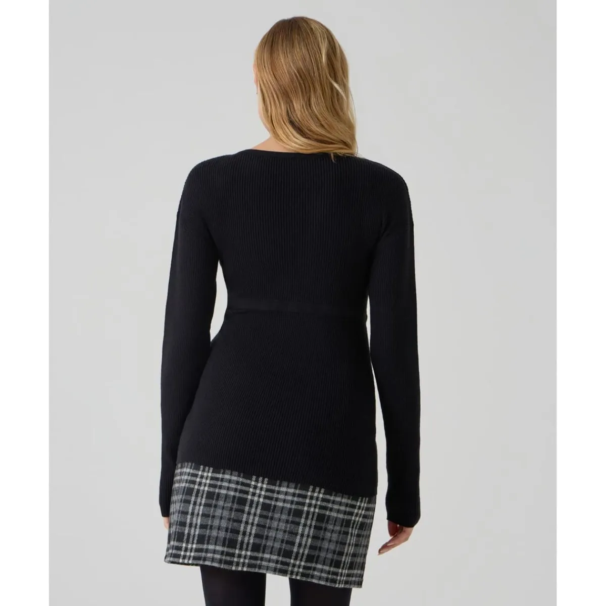 Jersey premamá negro tricot con cordón*Prenatal Best