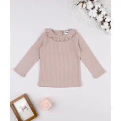 Jersey rosa de cuello alto para niña*Prenatal Online