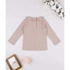 Jersey rosa de cuello alto para niña*Prenatal Online