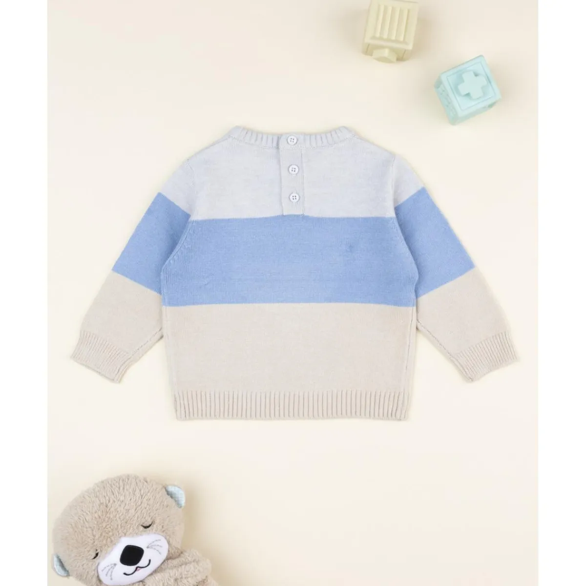 Jersey tricot niño azul/beige*Prenatal Hot