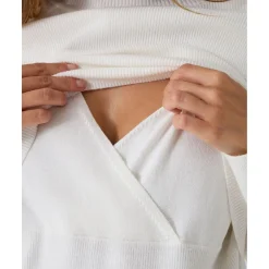 Discount Jersey tricot premamá blanco Premamá·Moda|Moda·Prendas De Punto