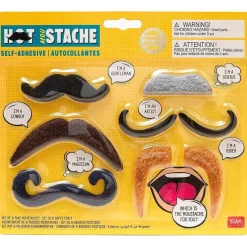 Juego de 6 bigotes falsos autoadhesivos variados ㅤ*TOYS "R" US Online