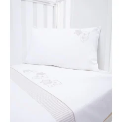 Juego de cuna 3 piezas beige con osito y estrellas*Prenatal New