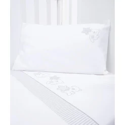 Best Juego de cuna 3 piezas gris con osito y estrellas Ropa De Cama·Sábanas Y Mantas|Recién Nacido·Ropa De Cama