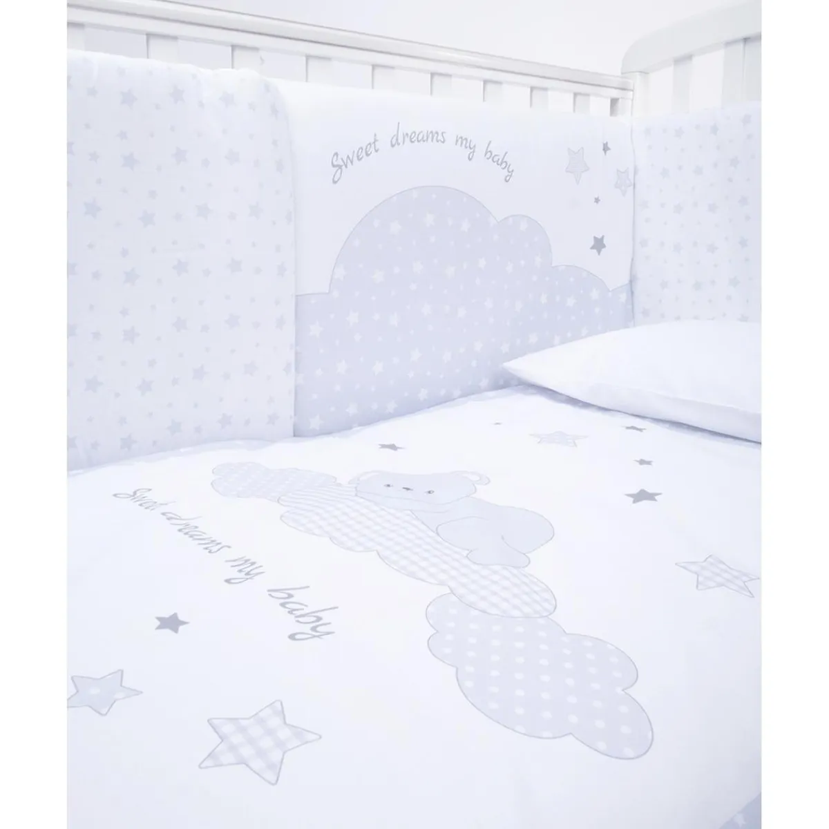 Sale Juego de Cuna 4 Piezas Unisex "Hipopótamo" Ropa De Cama·Sábanas Y Mantas|Recién Nacido·Ropa De Cama