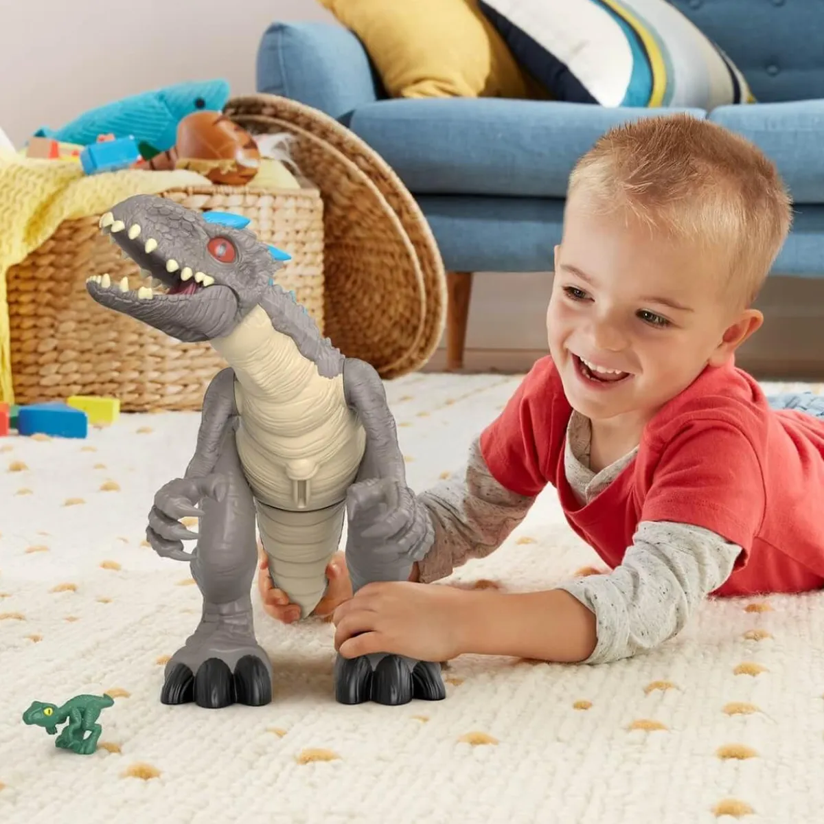 New Jurassic World - Imaginext Indominus Rex Coleccionables Y Mini Mundos