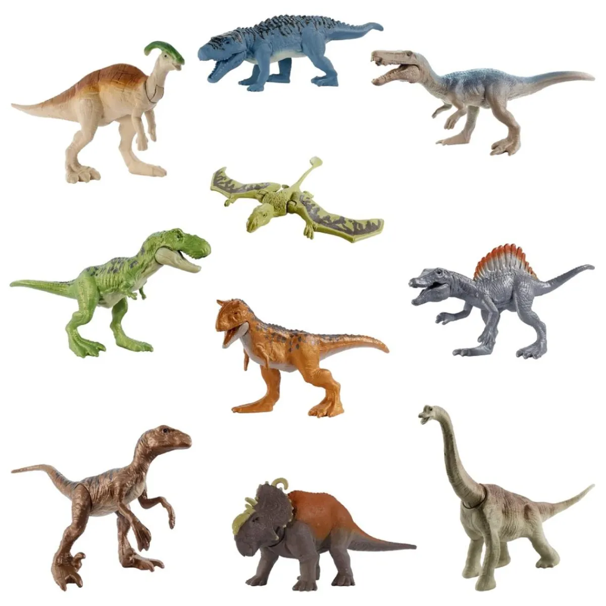 - Mini dinosaurio de acción (varios modelos)*JURASSIC WORLD