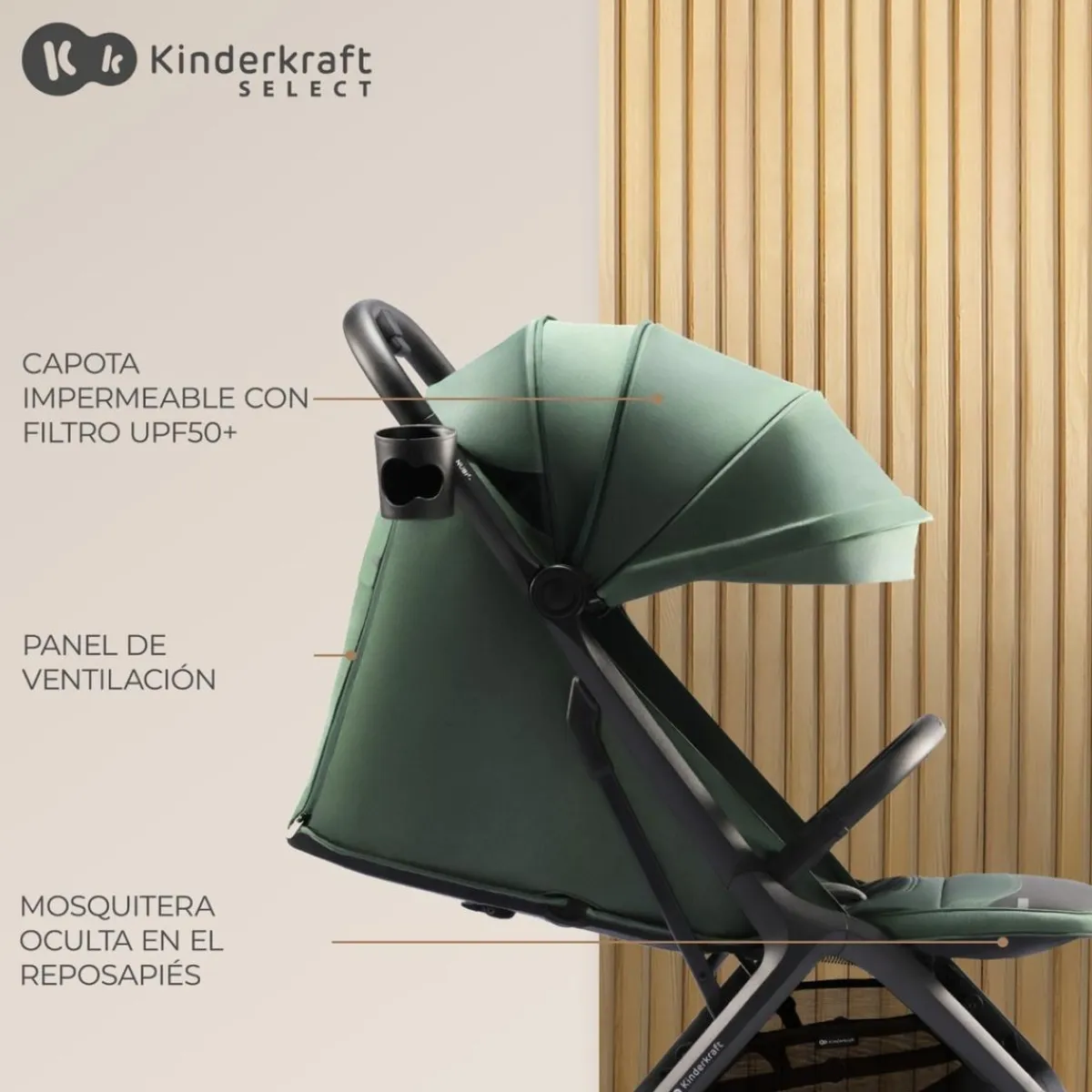 New Kinderkraft - Silla de paseo Nubi 2 Cloudy Grey Sillas De Paseo Y Accesorios·Sillas De Paseo