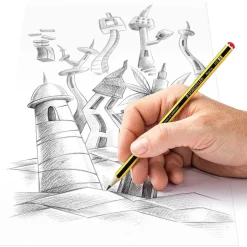 Kit de 6 lápices de grafito Noris HB y 2 gomas Mars Plastic*TOYS 