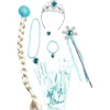 Kit de Disfraz Princesa Hielo: Corona y Accesorios Azul Plata XS ㅤ*TOYS "R" US Outlet