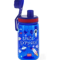 Legami - Botella infantil espacial ligera, cierre hermético y sin BPA, 400 ml.*TOYS 