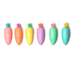 Hot Legami - Set de 6 minimarcadores para trazos finos y gruesos, color fluorescente ㅤ Estilo De Vida