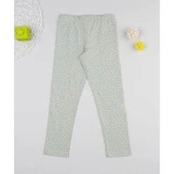 Legging niña verde con flores*Prenatal Sale