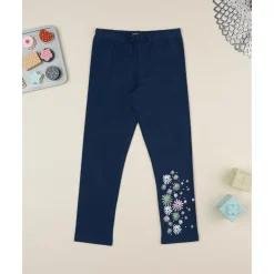 Sale Leggings azul niña con flores Niña·Niña 2-10 Años|Niña 2-10 Años·Leggings Y Faldas