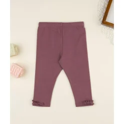 Leggings de niña rosa con bordado de conejito*Prenatal Best