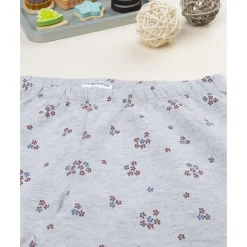 Leggings grises de niña con estampado floral allover*Prenatal New