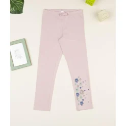 Sale Leggings niña rosa con flores Niña 2-10 Años·Leggings Y Faldas|Niña·Niña 2-10 Años