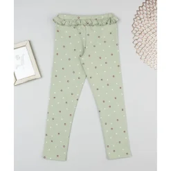 Leggings niña verdes con estampado floral Niña·Niña 2-10 Años|Niña 2-10 Años·Leggings Y Faldas