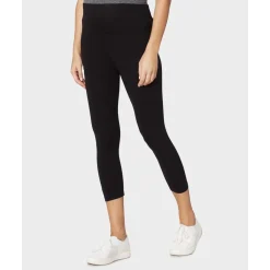 Leggings Premamá Negros 3/4 con Banda de Soporte*Prenatal Best