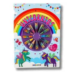 Libro con pinturas de cera (varios modelos)*TOYS 