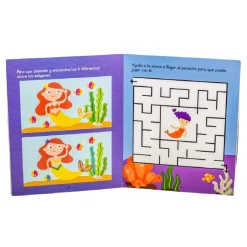 Libro con pinturas de cera (varios modelos)*TOYS 