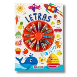 Libro con pinturas de cera (varios modelos)*TOYS 