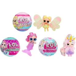 New L.O.L. Surprise - Just add Water - Pack 3 muñecas fantasía (sirena, hada y unicornio) Coleccionables Y Mini Mundos