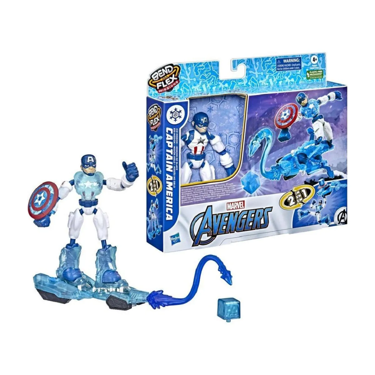 Los Vengadores - Capitan America - Figura Bend and Flex*HASBRO EU TRADING Outlet