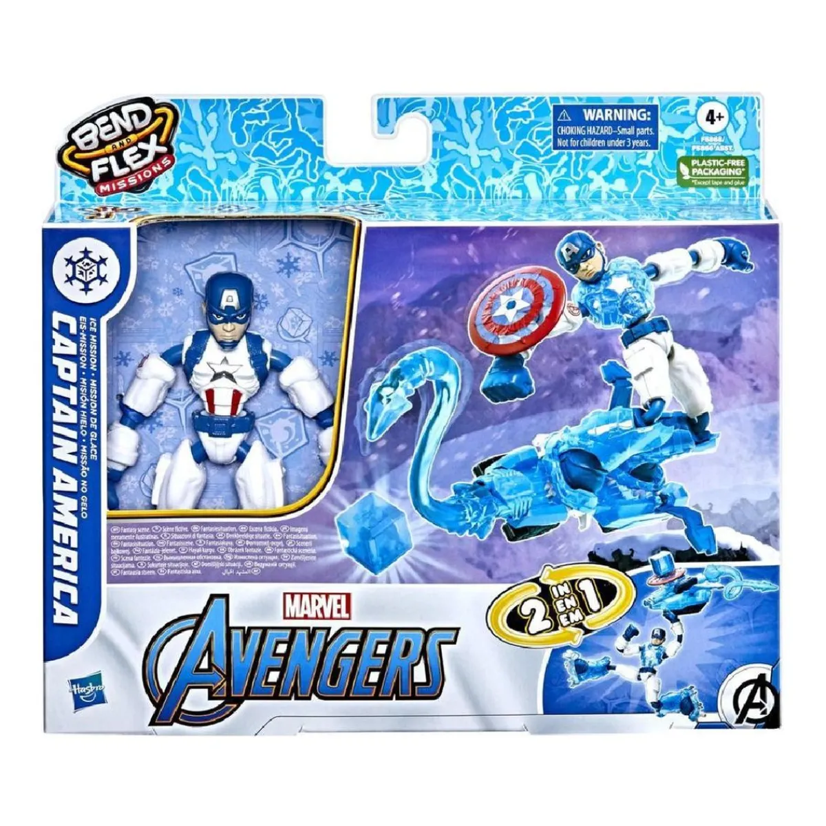 Los Vengadores - Capitan America - Figura Bend and Flex*HASBRO EU TRADING Outlet
