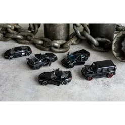 Discount Majorette - Set de 5 coches de juguete negros con ruedas giratorias ㅤ Vehículos Y Circuitos