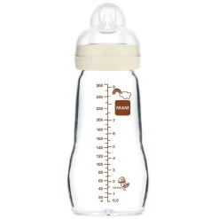 - Biberón de cristal Feel Good 260 ml Beige*MAM Sale