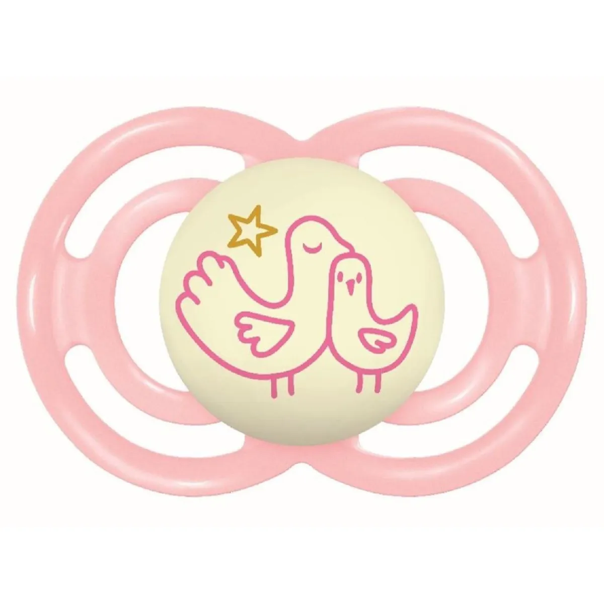 - Chupete Perfect Night silicona brillante +16 meses rosa*MAM Clearance