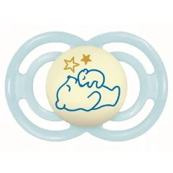 Discount - Chupete Perfect Night silicona brillante +6 meses azul Biberones Y Chupetes·Chupetes