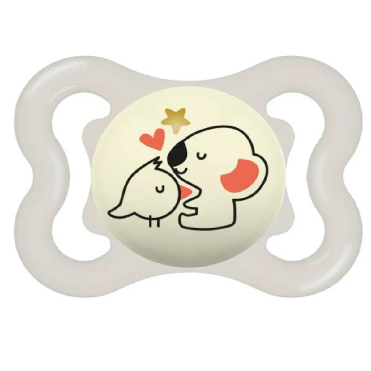 - Chupete Supreme Night silicona brillante 2-6 meses neutro*MAM Best