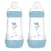 Discount - Conjunto 2 biberones Easy Active anticólicos 260 ml Azul Biberones Y Chupetes·Biberones