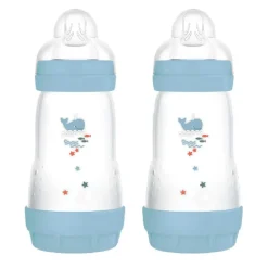 Discount - Conjunto 2 biberones Easy Active anticólicos 260 ml Azul Biberones Y Chupetes·Biberones