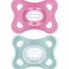 New - Pack 2 chupetes Comfort Silicona 3-12 meses - Rosa/Verde Biberones Y Chupetes·Chupetes