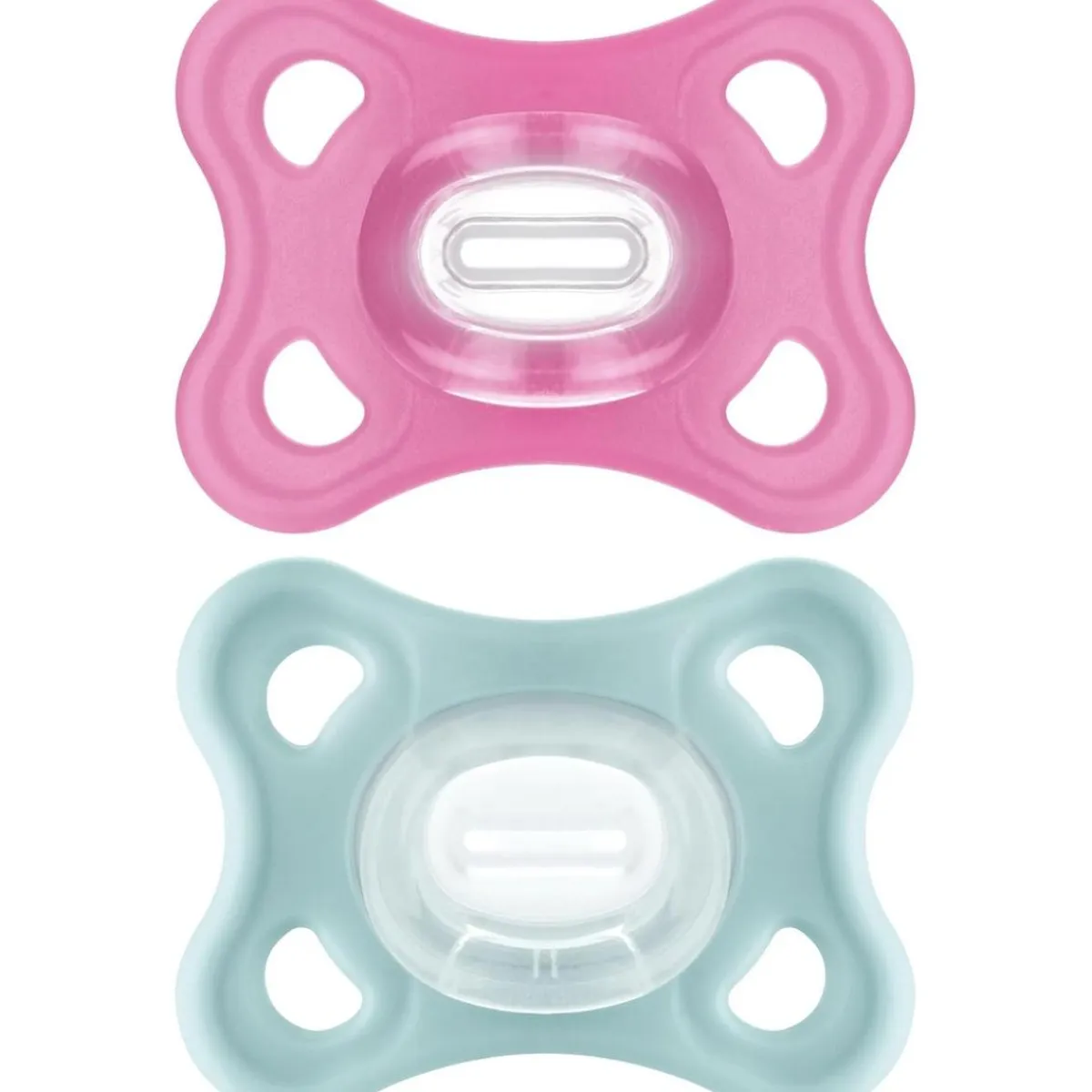 New - Pack 2 chupetes Comfort Silicona 3-12 meses - Rosa/Verde Biberones Y Chupetes·Chupetes