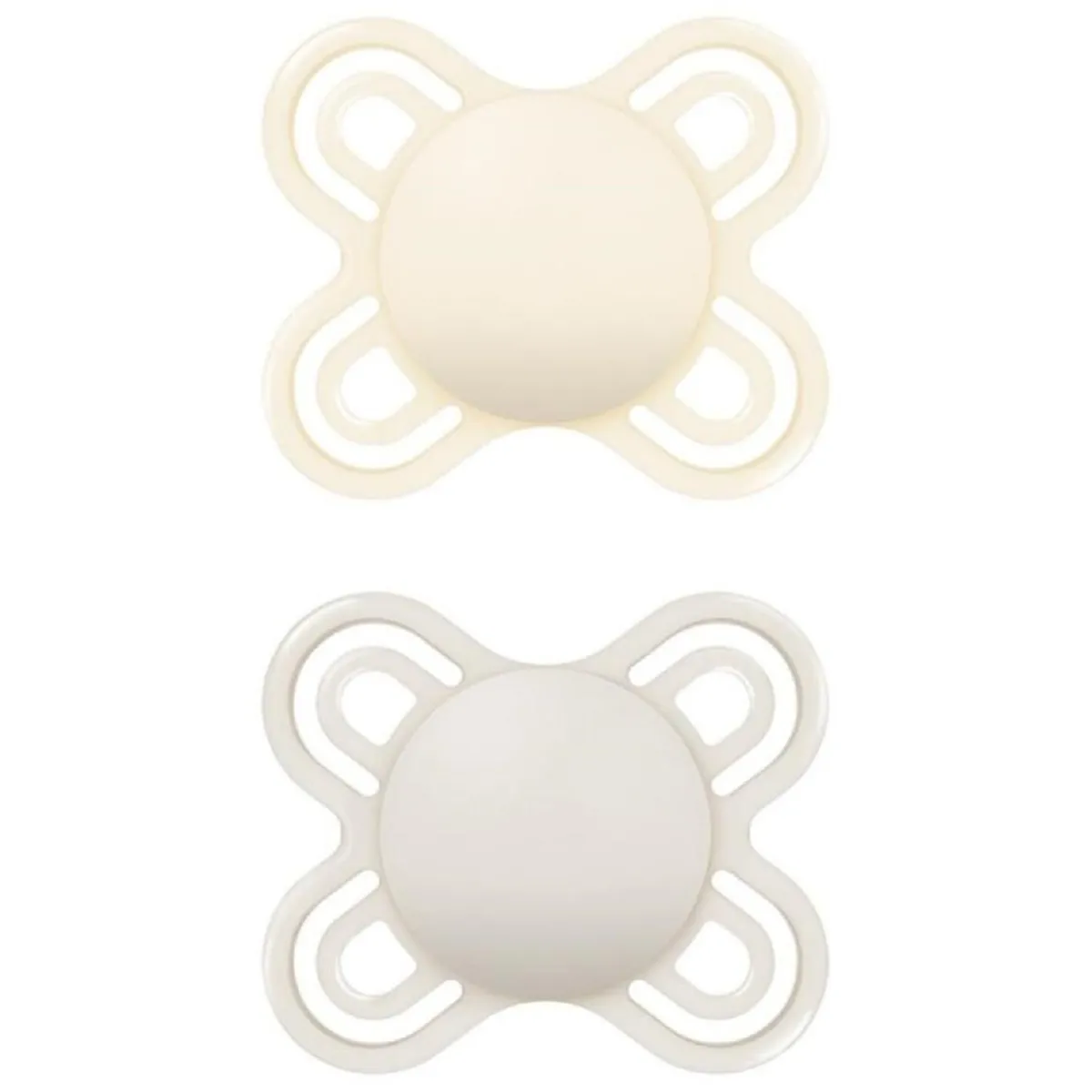 - Pack 2 chupetes Perfect Start silicona mate 0-2 meses neutro*MAM Discount