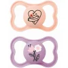 - Pack 2 chupetes Supreme silicona mate +6 meses rosa*MAM Sale