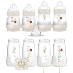 - Set de biberones anticólicos Welcome to the World Easy Start beige*MAM Sale