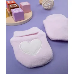 Clearance Manoplas de felpa rosa para recién nacida Primeras Salidas·Gorros, Viseras Y Manoplas|Recién Nacido·Primeras Salidas