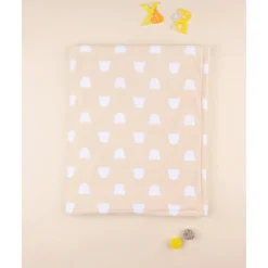 Manta de Cama de Forro Polar Unisex Beige*Prenatal Clearance