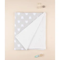 Manta de Cama de Forro Polar Unisex Gris*Prenatal Discount