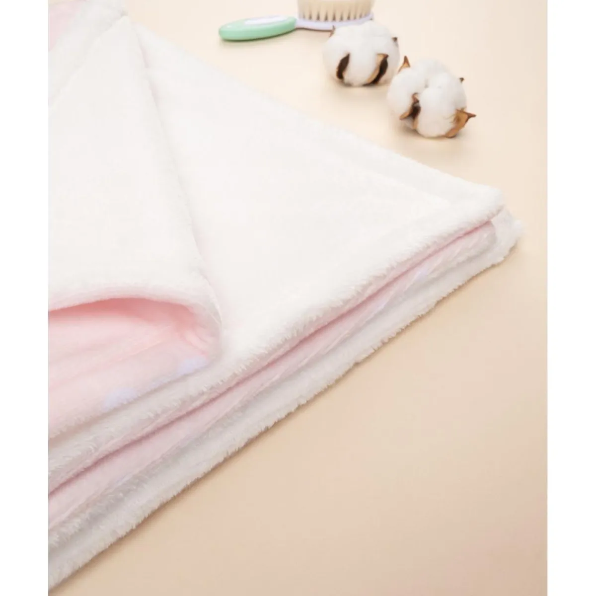 Manta de Cuna de Forro Polar Niña Rosa*Prenatal New