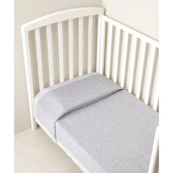 Best Manta de Cuna Gris con Motivos de Puntos Ropa De Cama·Sábanas Y Mantas|Recién Nacido·Ropa De Cama